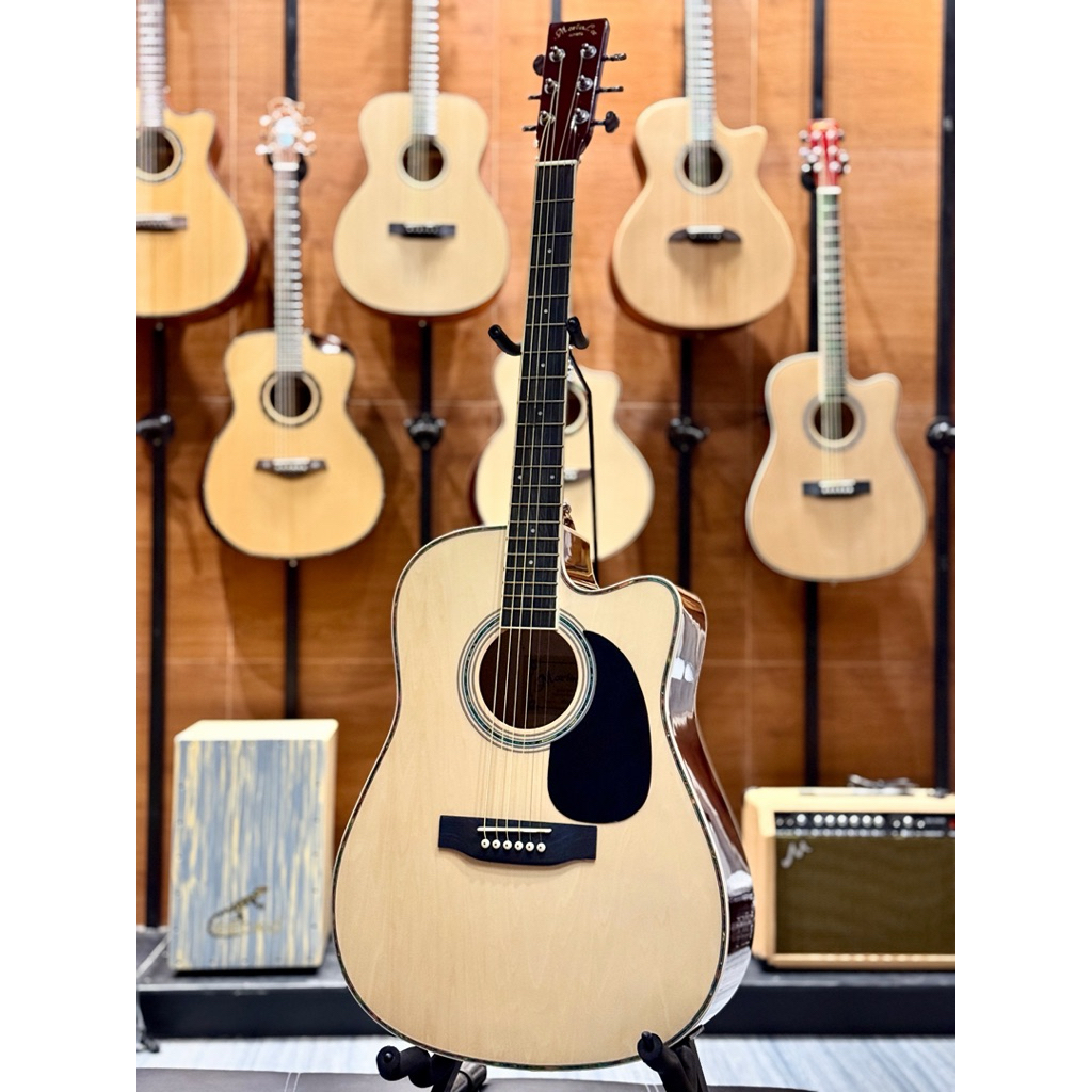 กีต้าร์โปร่ง Martinlee รุ่น MD-410C ขนาด 41นิ้ว งานดี เสียงดี คอเล็กเล่นง่าย เซ็ตอัพปรับทัชชิ่งฟรี