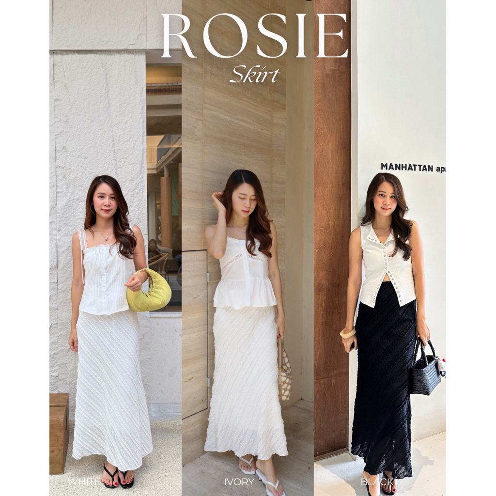 (เก็บโค้ดหน้าร้าน ลด20%) Plsme.bkk 〰“Rosie skirt” (เฉพาะกระโปรง) มีซับใน