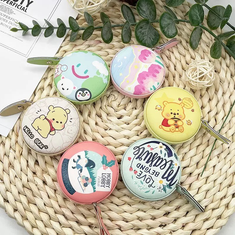 สายวัดตัว แบบตลับหนังพกพา 1.5เมตร วัสดุหนัง สายวัดเอว วัดตัว