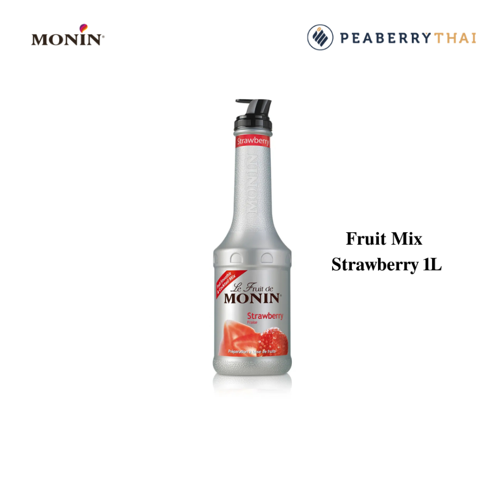 MONIN Strawberry Fruit Mix 1L สตอเบอร์รี่ฟรุ๊ตมิกซ์ 1 ลิตร