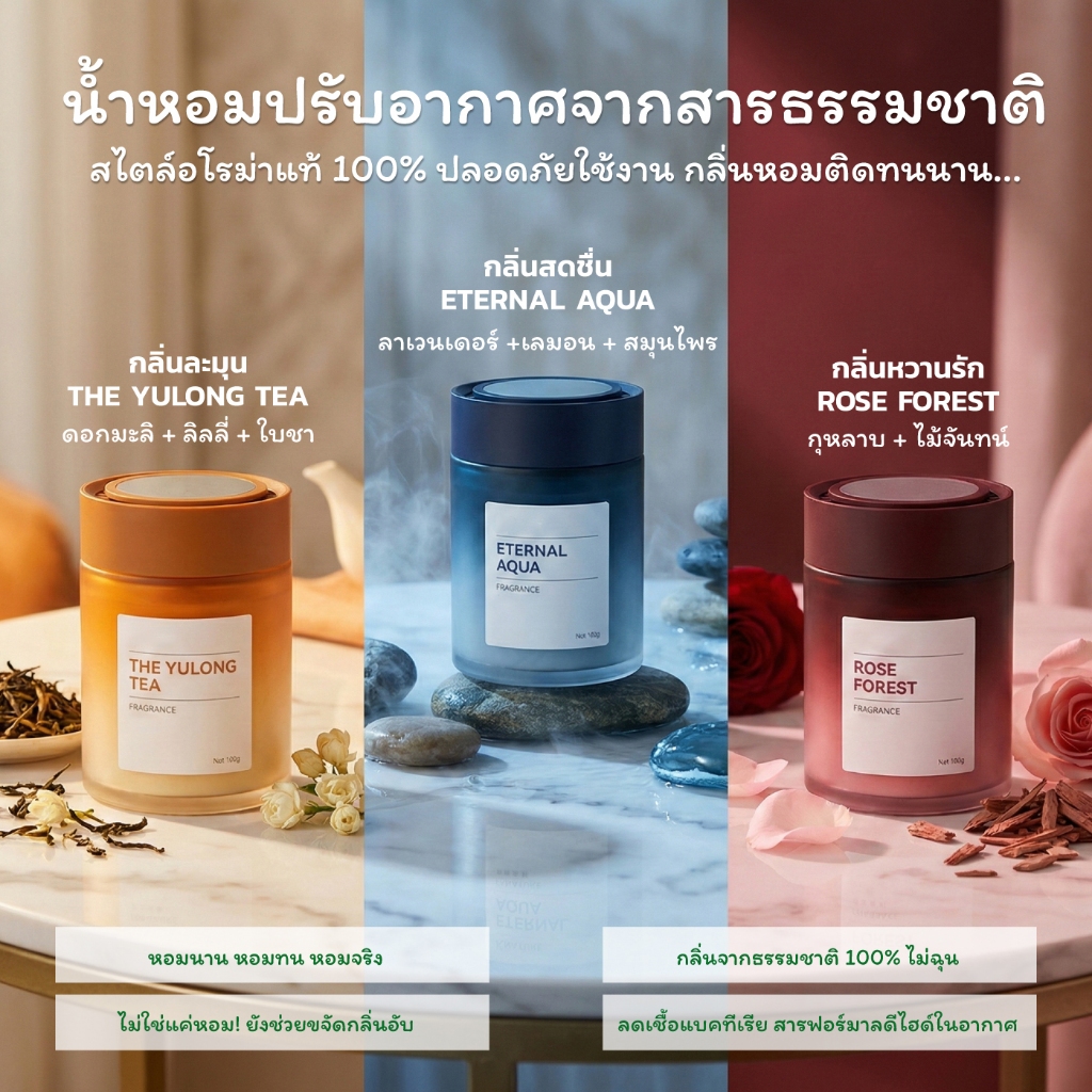 น้ำหอมในรถยนต์ สำหรับรถทุกชนิด กลิ่นหอมสดชื่น น้ําหอมรถยนต์ ไม่ฉุน ใช้ง่าย น้ําหอมในรถ ติดตั้งในรถได้ทันที