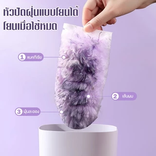 ที่ปัดฝุ่น ไม้ปัดฝุ่นไฟฟ้าสถิต แบบพับได้ แบบพกพาไม่เป็นขุย การดูดซับด้วยไฟฟ้าสถิต หัวแปรงปัด คุณภาพส ไม้ปัดฝุ่นไมโคร