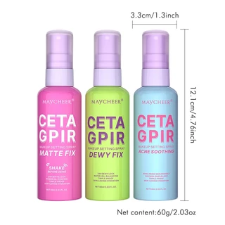 สเปรย์ล็อคเมคอัพ Makeup Setting Spray 60ml สเปรย์ล็อคเครื่องสำอาง ควบคุมความมัน ติดทนนาน เมคอัพไม่หลุด