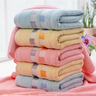 (1โหล12ผืน)คละสี ผ้าเช็ดตัว cotton ZR84 ขนาด 70*140 cm