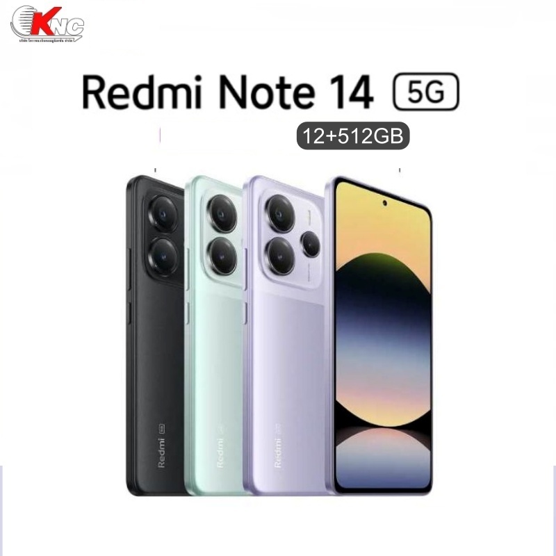 Xiaomi Redmi Note14 5G (12/512GB เครื่องใหม่  รับประกันศูนย์ไทย 2 ปี