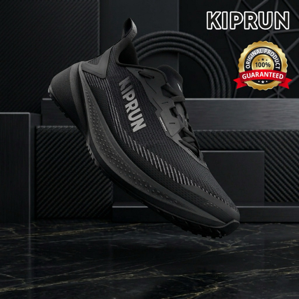 รองเท้าวิ่งสำหรับผู้ชาย “มีไซส์ 40-46“ รุ่น Cushion 500 WR (สีดำ) KIPRUN