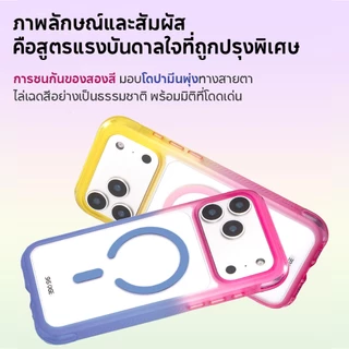 SHS เคสแม่เหล็ก/ เคส Magnatic/ เคสใส iP/ จะไม่เปลี่ยนเป็นสีเหลือง/ กันกระแทก/ สำหรับ iP 17 Pro Max/Air/17 Case iP