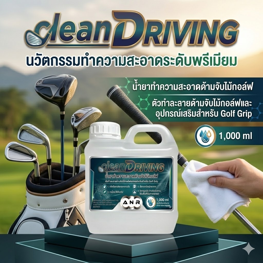 1020 น้ำยาทำความสะอาดด้ามจับไม้กอล์ฟ ชนิด Solvent KEEN DRIVING ตัวทำละลายด้ามจับไม้กอล์ฟอุปกรณ์เสริมสำหรับ Golf Grip