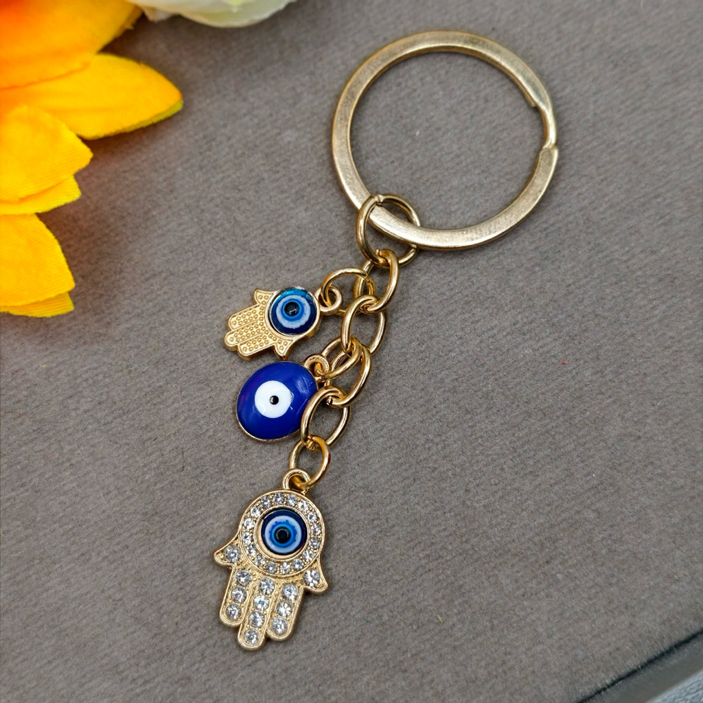 พวงกุญแจ EVIL EYE ช่วยปัดเป่าความโชคร้าย ช่วยนำความโชคดีมาให้เจ้าของ พวงกุญแจห้อยกระเป๋า