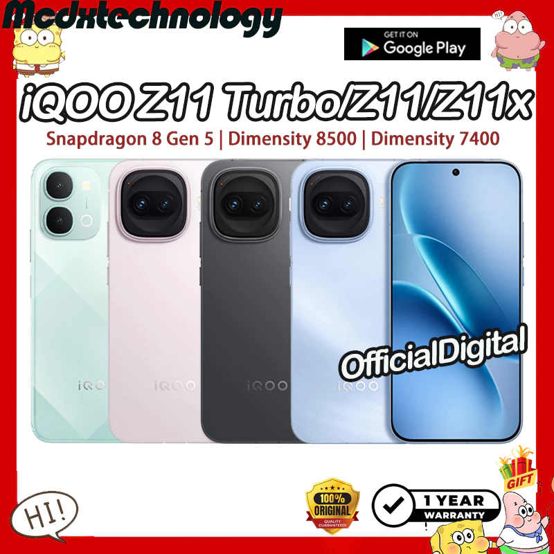 VIVO iQOO Z11 Turbo Snapdragon 8 Gen 5 iQOO Z11 Dimensity 8500 iQOO Z11x Dimensity 7400 iQOO Z10 Tur