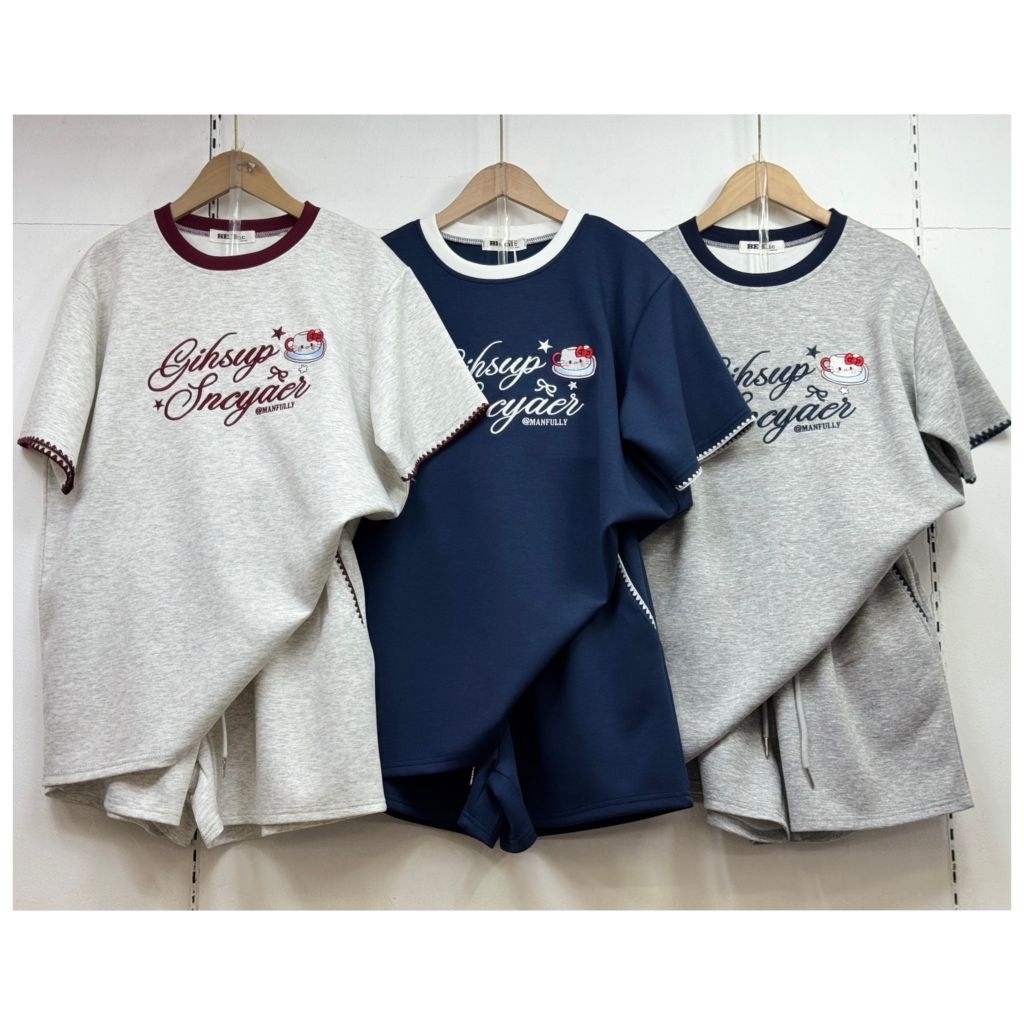 ❌ สินค้าแบบใหม่ ❌ ชุดเซท 2 ชิ้น (มี 2 แบบ หลายสี) Be Chic เสื้อโอเวอร์ไซส์ + กางเกงขาสั้น ผ้าเนื้อดีงานสวย ชุดสวยๆ ราคา ถูกที่สุด ดีลบีเคเค แกลเลอรีภาพที่ 2