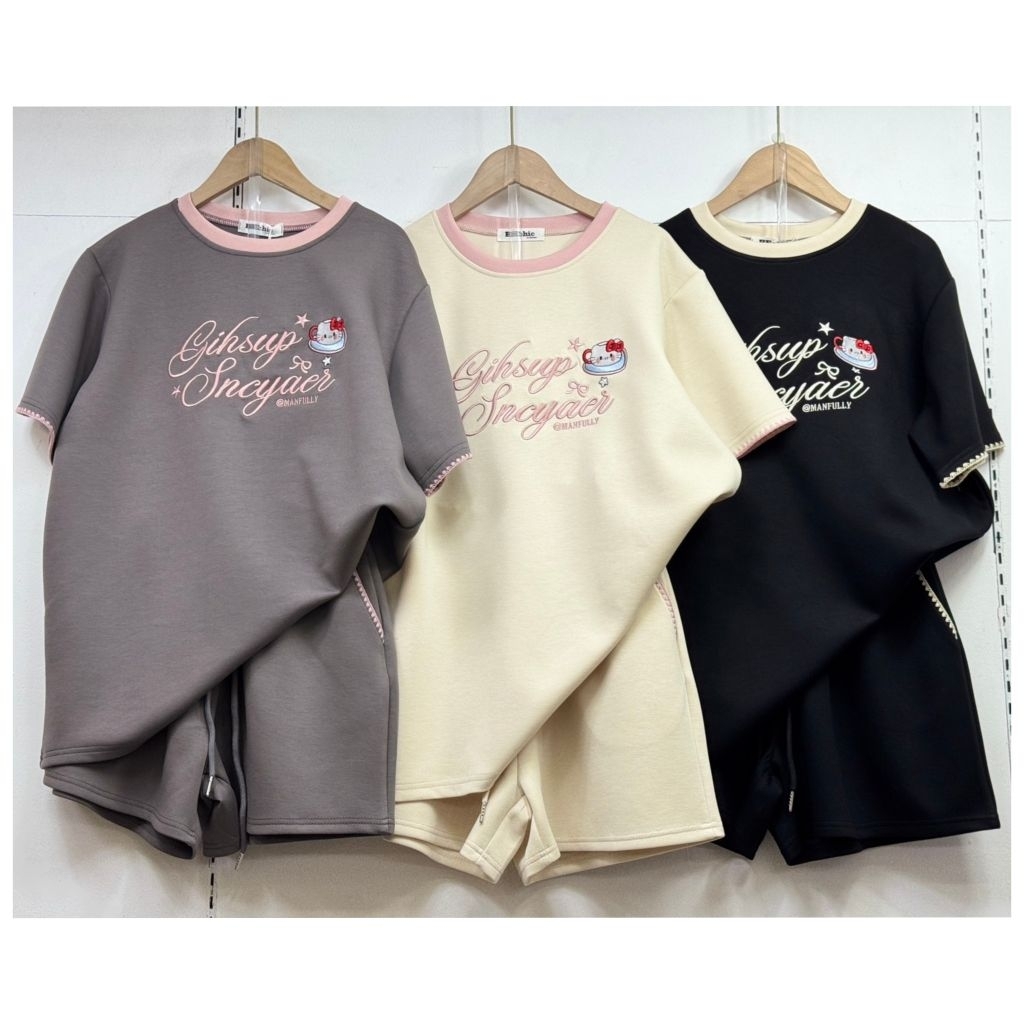 ❌ สินค้าแบบใหม่ ❌ ชุดเซท 2 ชิ้น (มี 2 แบบ หลายสี) Be Chic เสื้อโอเวอร์ไซส์ + กางเกงขาสั้น ผ้าเนื้อดีงานสวย ชุดสวยๆ ราคา ถูกที่สุด ดีลบีเคเค