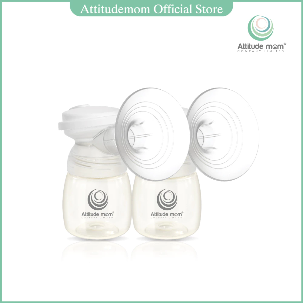 Attitude Mom ชุดอุปกรณ์ปั๊มนม 1 คู่ (โปรดระบุ Size กรวย) ราคาไม่รวมสายปั๊มนม