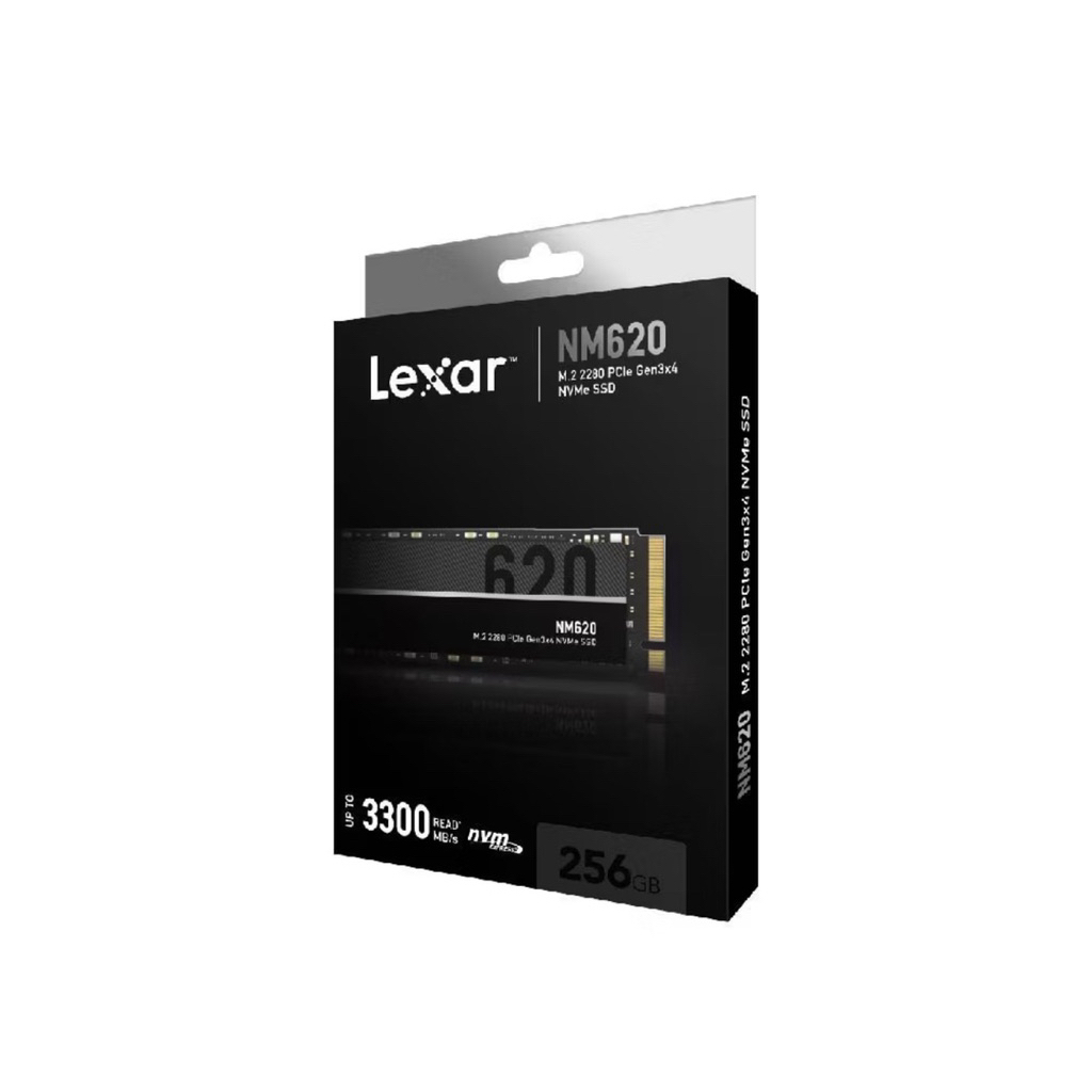 Lexar NM620 256GB Internal SSD (เอสเอสดี ภายใน) M.2 2280 PCIe NVMe Gen3x4 RW3500/1300MB/s (LNM620X25