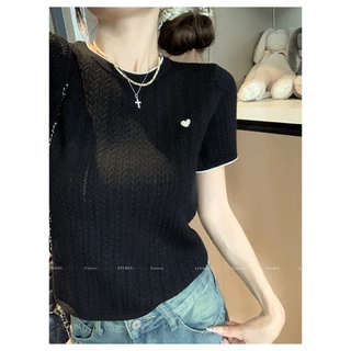 พร้อมส่งในไทย** เสื้อยืดผู้หญิง ขนาดเดียว สไตล์สุภาพ ใส่ทำงานได้ Y315
