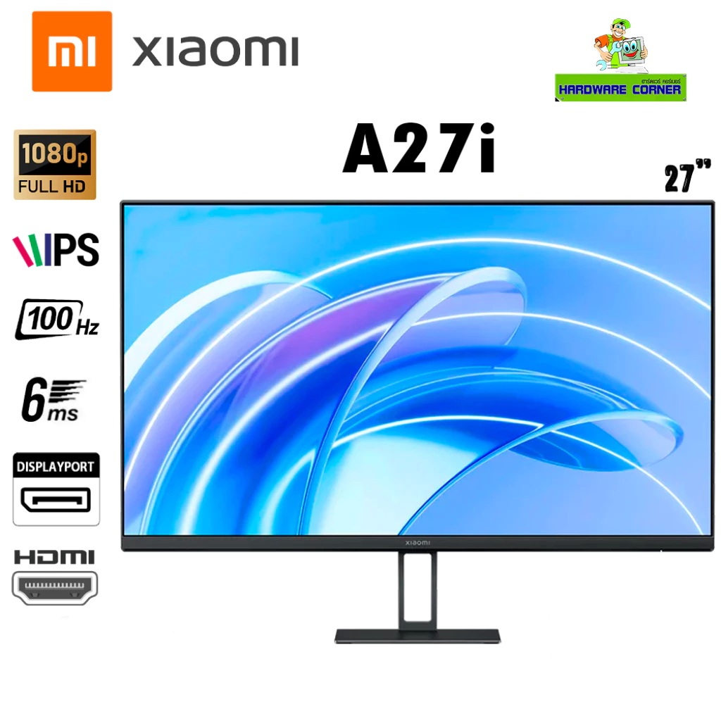Xiaomi Monitor A27i - 100Hz High Refresh rate | FHD 1080P Resolution | IPS Hard Screen | 7.5mm Slim 