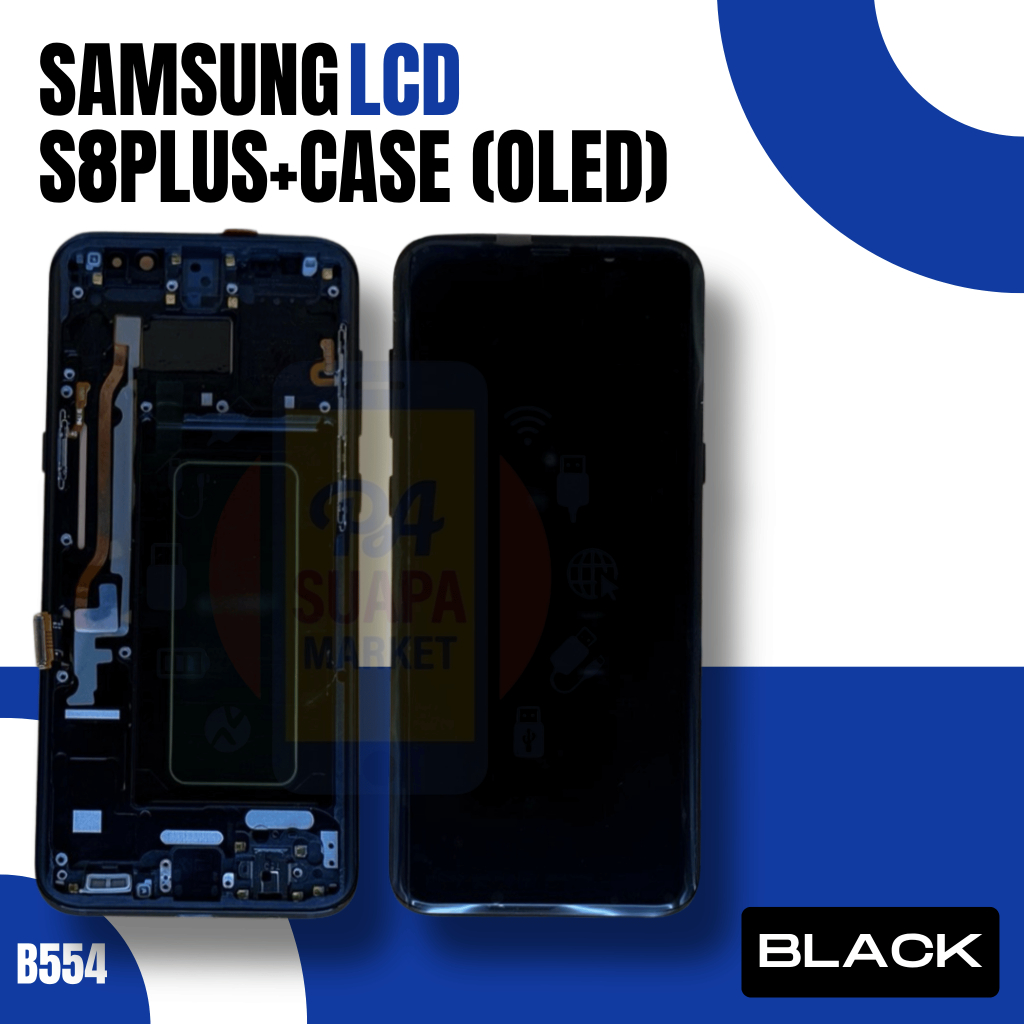 LCD Screen for Samsung S8PLUS+CASE (BLACK)