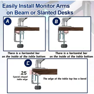 Clamp base adapter อุปกรณ์เสริมขาจับจอคอม แบบหนีบ *ต้องมีแขนจับจอ