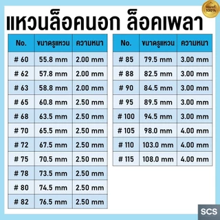 แหวนล็อคนอก เหล็กชุบดำ เบอร์ 6 - 115 แหวนล็อคเพลา แหวนล็อค เหล็กล็อคเพลา มีหลายขนาด Retaining Rings External Type STW