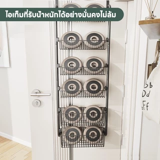 Baan ชั้นวางอาบน้ำ แขวนหลังประตู/ติดผนัง ไม่ต้องเจาะรู กันน้ำ วางแชมพู+เจลอาบน้ำได้ อเนกประสงค์