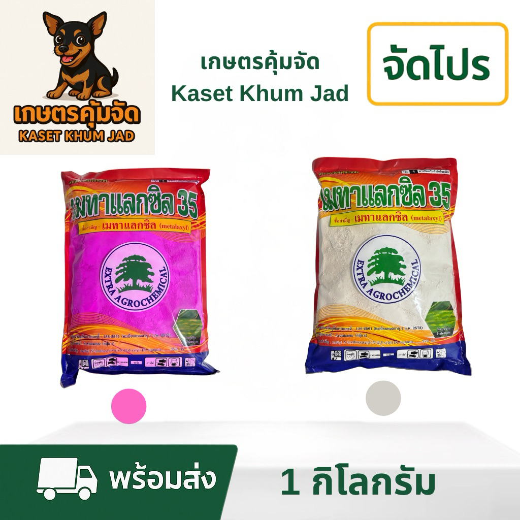 เมทาแลกซิล 35% DS 1 กิโลกรัม สารกำจัดเชื้อรา ใช้ได้หลากหลาย