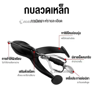 HALODN กบสายแว๊นซ์เหยื่อ กบยางขาเตะ เหยื่อปลอม กบยาง ตกปลา รูปหัวกบจําลอง Double Hooks เหยื่อ ตกปลากบกระโดด
