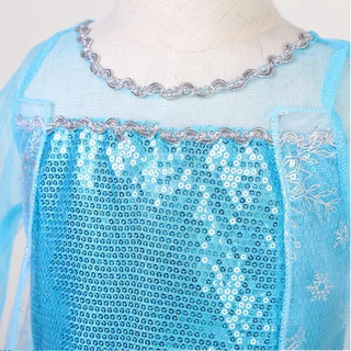 🚚ส่งไว 24ชม ชุด elsa เด็ก ชุดคอสเพลย์เด็ก ชุดเดรสเจ้าหญิงเอลซ่า ชุดฮาโลวีนเพร้อมถุงมือมงกุฎ cosplay costume 3-10 ขวบ