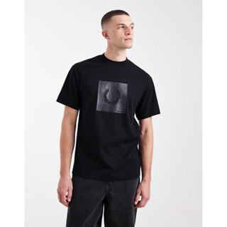 Fred Perry Box Graphic T-Shirt in Black
