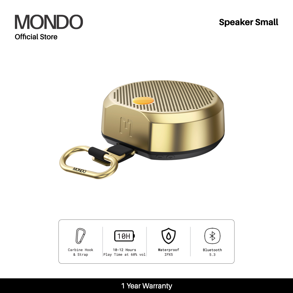 MONDO Speaker Small สี Brass - ลำโพง ลำโพงพกพา