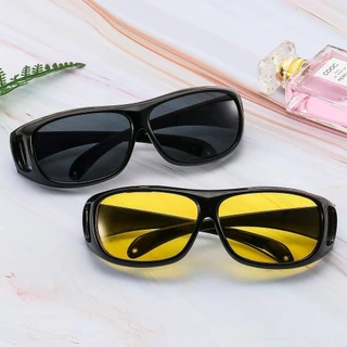 MOTUS NP-323 HD vision wrap แว่นตัดแสงกลางคืน แว่นกันแดด แว่นตาขับรถกลางคืน (2ชิ้น)