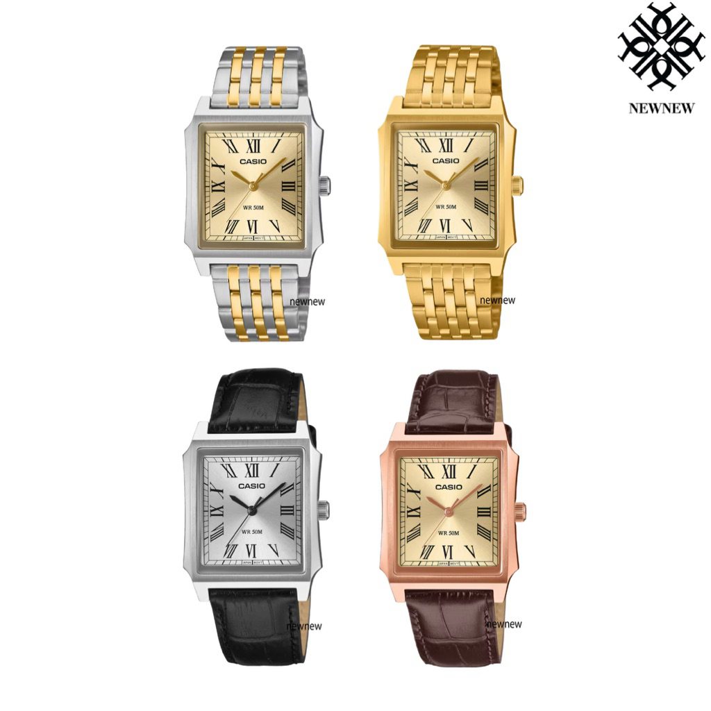 CASIO นาฬิกาข้อมือ MTP-B190L-7BV MTP-B190RGL-9BV