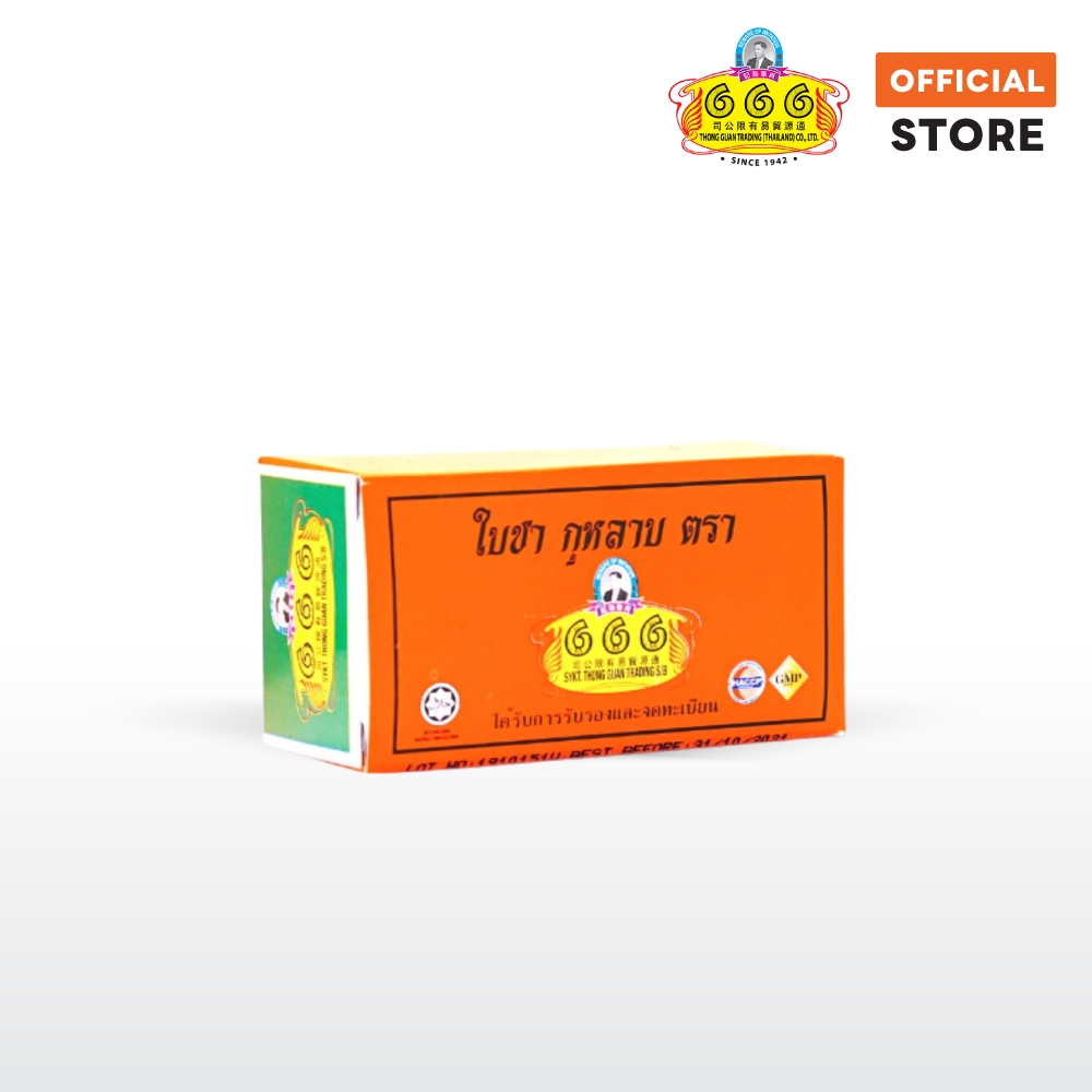 666 ชาดำกลิ่นกุหลาบ (ชาปรุงสำเร็จ) ขนาด 25 กรัม (25 กรัม x 12 ชิ้น) (Rose Flavored Black Tea 1 dozen)