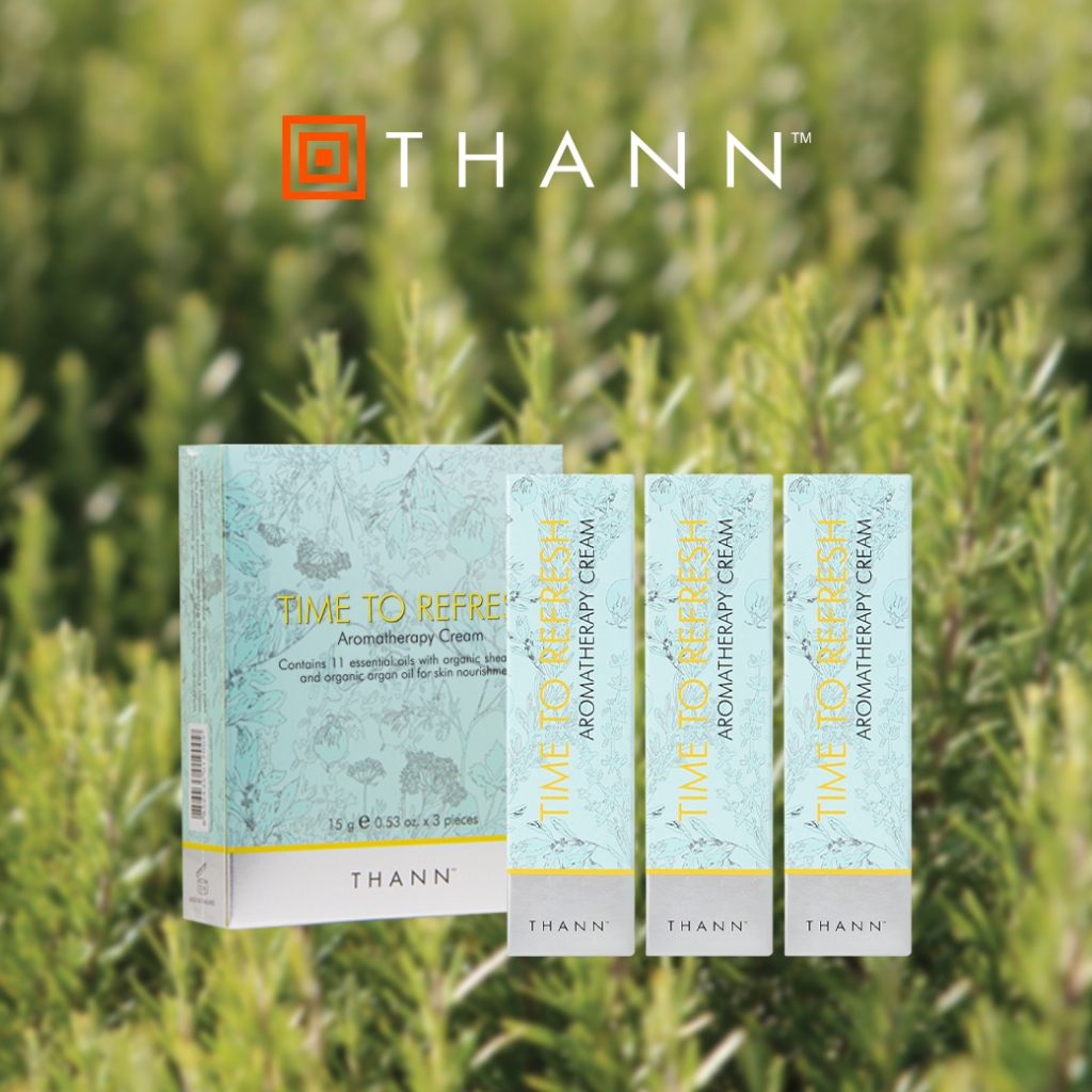 THANN Time To Refresh 15 g. (3 pcs. per set) พกความสดชื่นไปได้ทุกที่ พร้อมเพิ่มความชุ่มชื้น