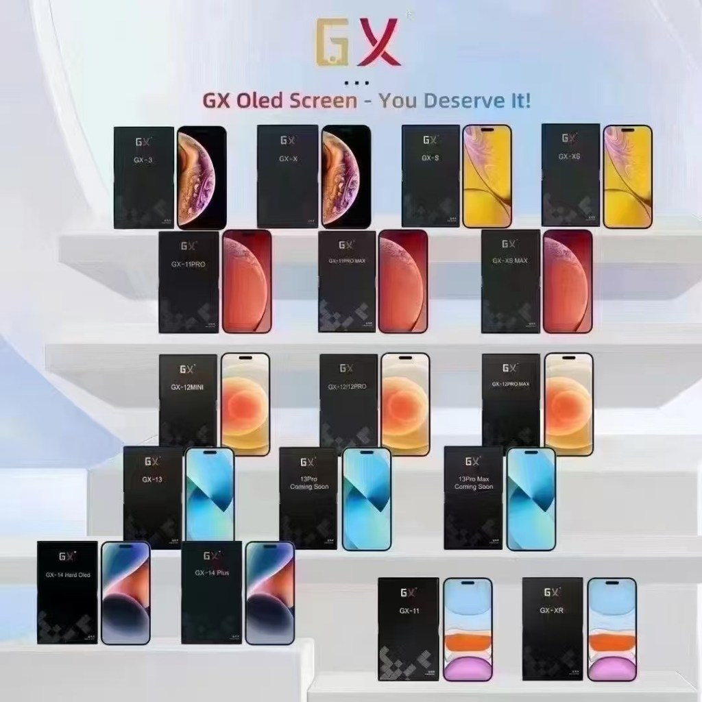 หน้าจอ GX LCD ครบชุด หน้าจอสัมผัสใช้สําหรับ XR/XS Max 12/13Pro 13ProMax  14Pro 14 ProMax 15Pro 15 Pr