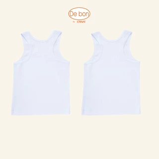 DE BON เสื้อกล้ามเด็กผู้ชายและเด็กหญิง ลายผลไม้-แมว สำหรับเด็ก 2 - 10 ปี 1แพค บรรจุ 2 ตัว รุ่น EV2R20