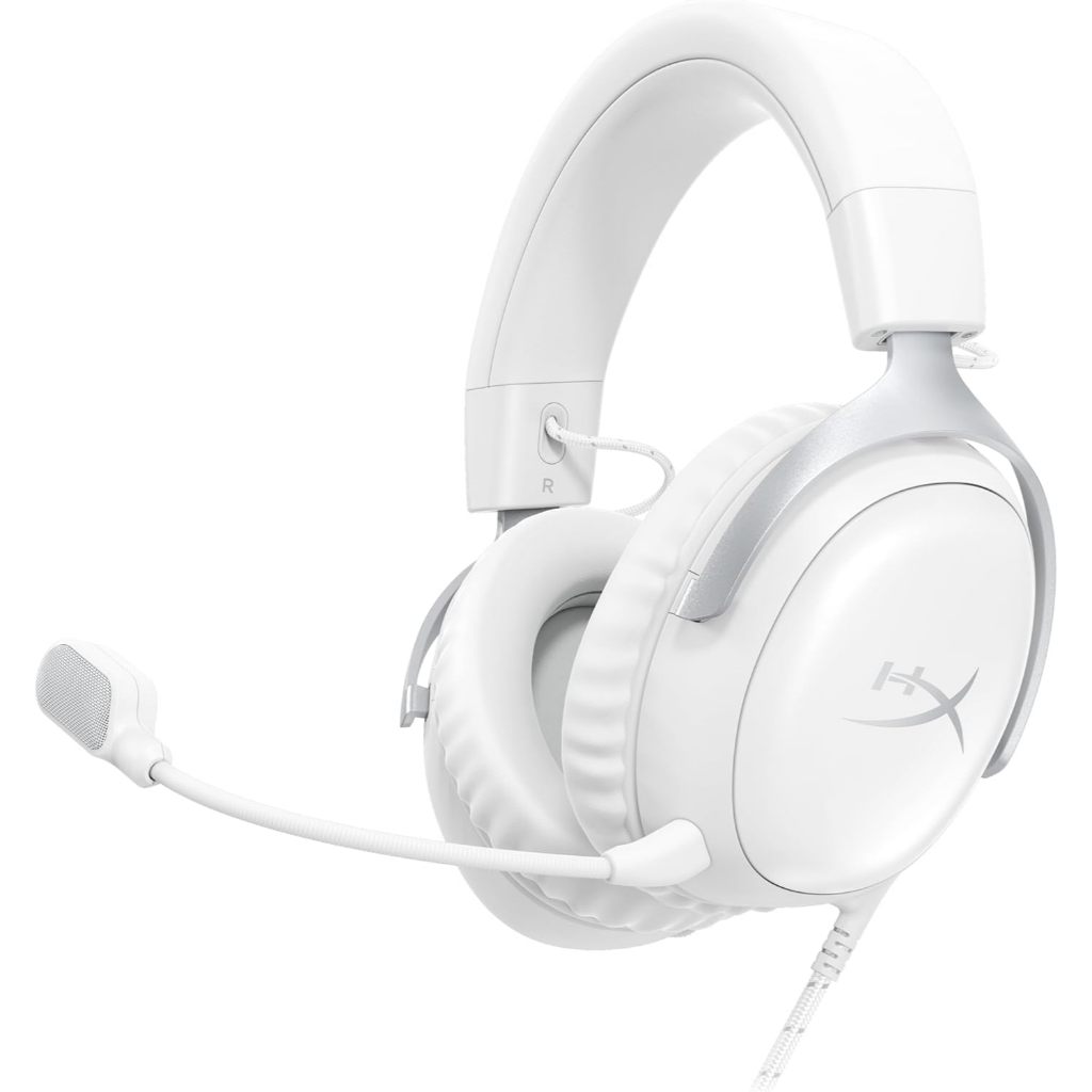 HyperX Cloud III – Wired Gaming Headset White (BS7C1AA)