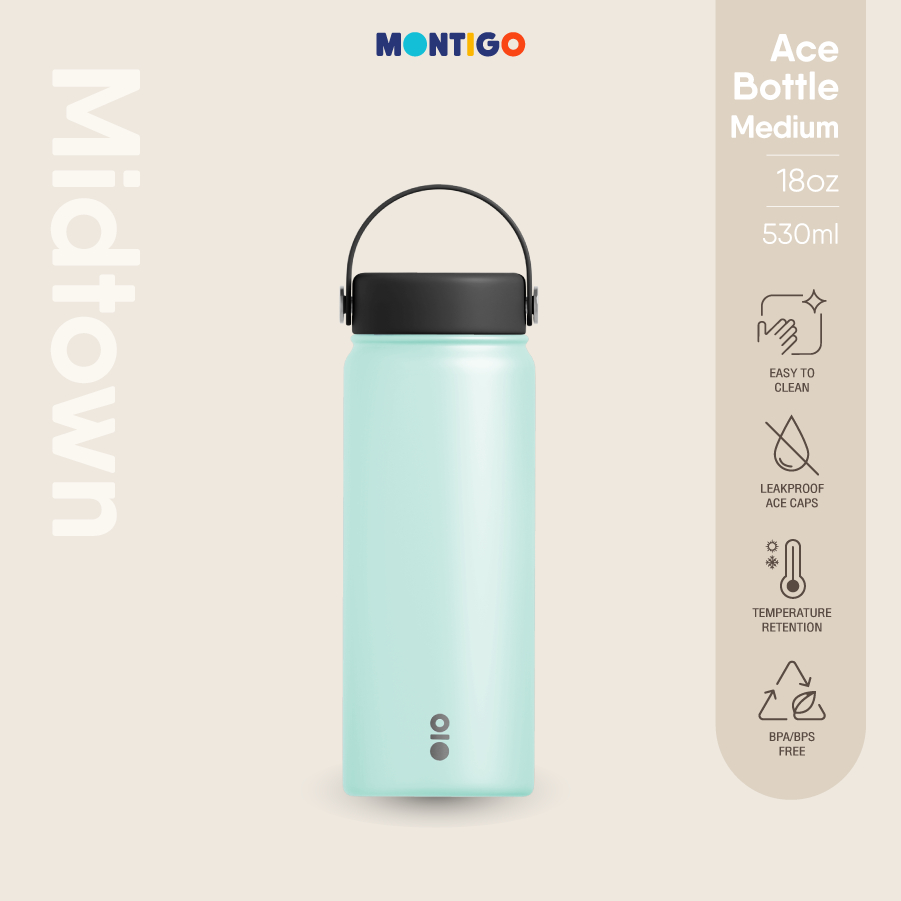 MONTIGO Midtown Ace Bottle Medium l Blue 18OZ / 530ml (กระบอกน้ำเก็บความร้อน-เย็น)