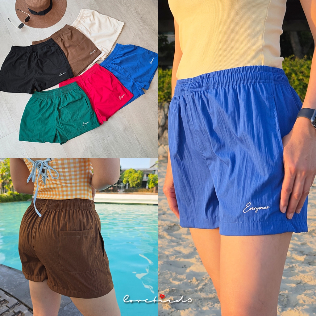 Everywear Nylon Shorts by Lovebirds กางเกงขาสั้นผ้าไนล่อน ใส่สบาย แห้งไว Summer/Beach