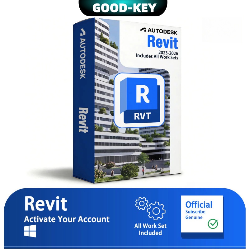 [GOODKEY]Revit 2024-2027 การสมัครสมาชิกแท้ล่าสุด Autodesk การเปิดใช้งาน Bind ด้วยอีเมลของคุณเอง