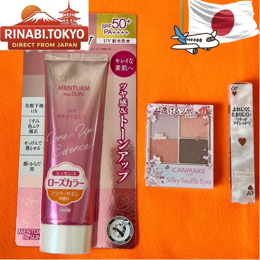 [Ready Stock] Japan Daily Beauty Care Set - CANMAKE Silky Eyes + Eye Prism Liquid No.01 + Menturm Th