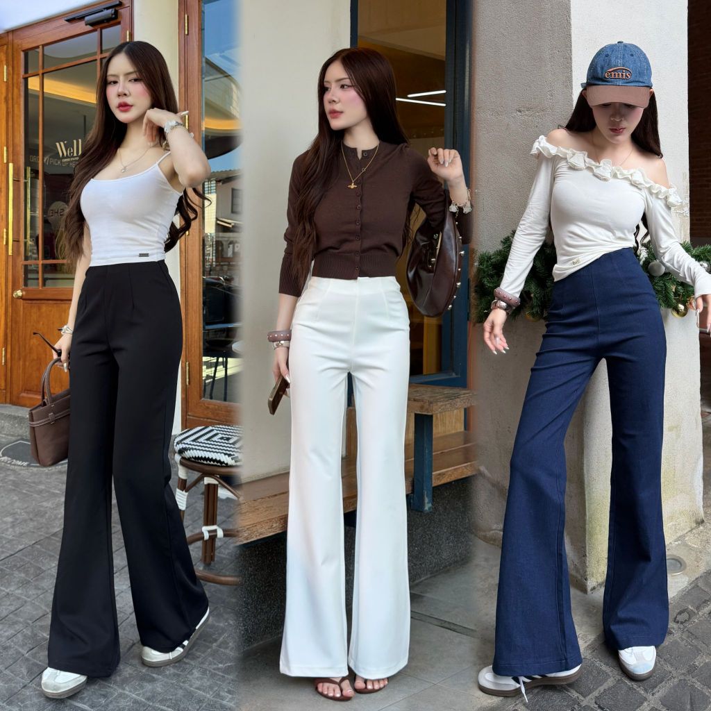 J.JESSIE PANTS กางเกงทรงขาม้าเล็ก