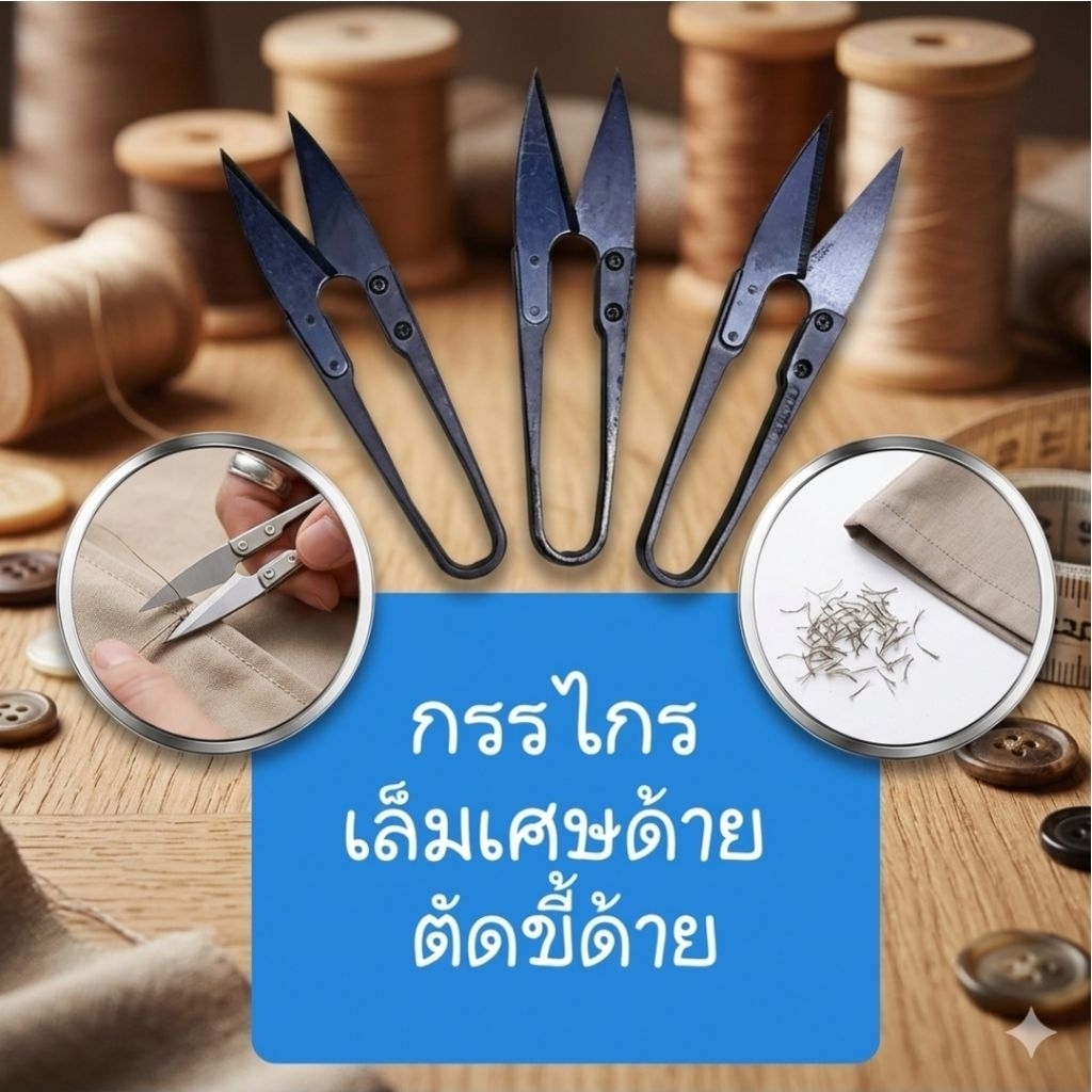 กรรไกร เล็มเศษด้าย ตัดขี้ด้าย
