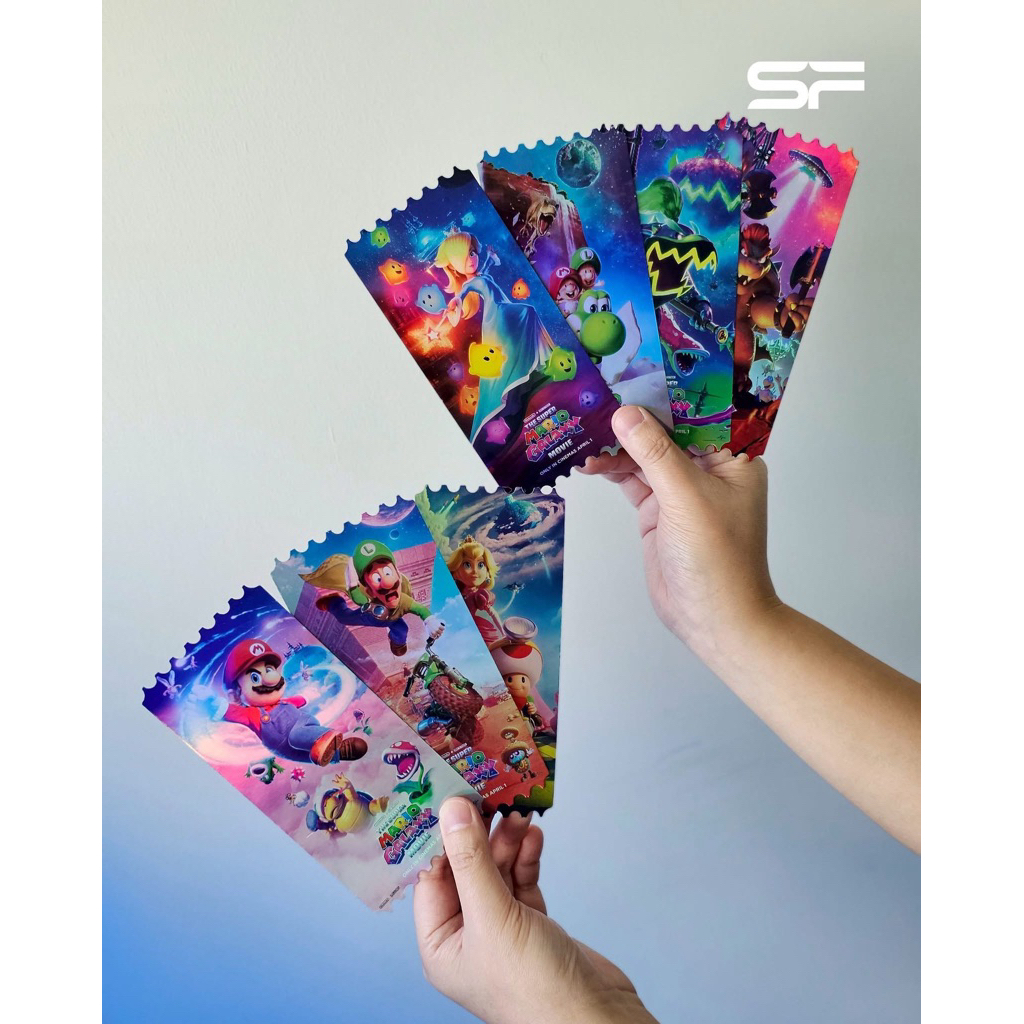 Collectible Ticket ครบเซต การ์ดวิบวับเรื่อง The Super Mario Galaxy Movie จาก SF