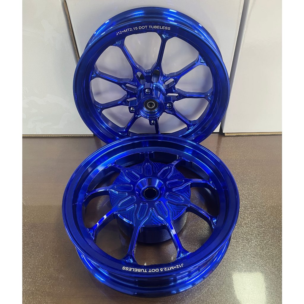 ล้อแม็ก Giorno จิออโน่ ล้อ Giorno125CNC  ขอบ 2.15*12/2.15*12ดิสก์เบรกหน้า ดรัมเบรกหลัง