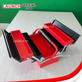 LAUNCH Hand tool box รุ่น JS-09C กล่องเครื่องมือช่าง แบบเหล็ก รุ่น 3 ชั้น สีแดง ทนทาน ใส่เครื่องมือรับน้ำหนักได้ดี