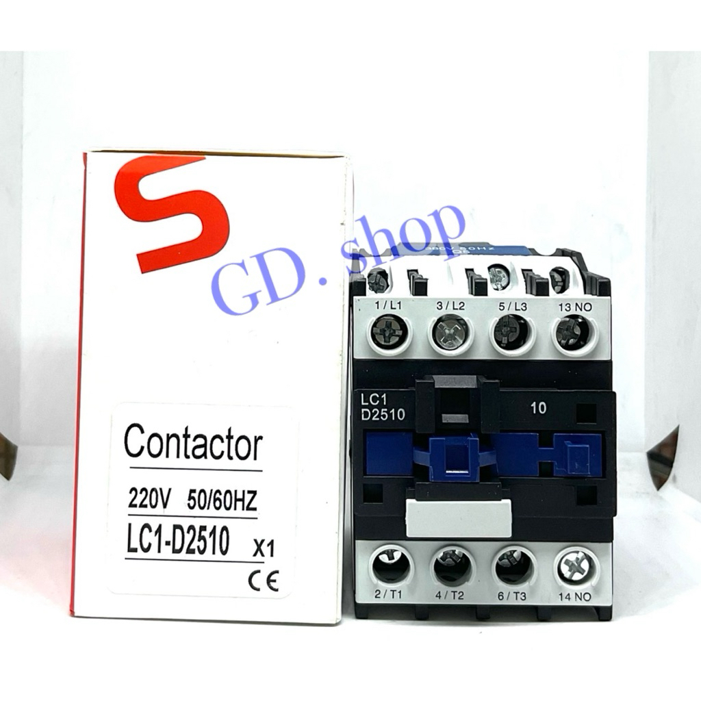LC1-D2510  lth=40A Ui=690V คอยด์ 220VAC / 380VAC แมกเนติก CJX2-25 CJX22510 LC1D2510 MAGNETIC CONTACT