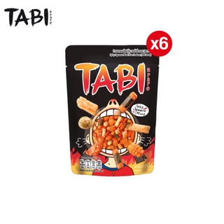 [แพ็ค 6 ห่อ] Tabi Arare Spicy Japanese Mix ทาบิ อาราเระ ข้าวอบกรอบ รสสไปซี่รวมรส 35 กรัม