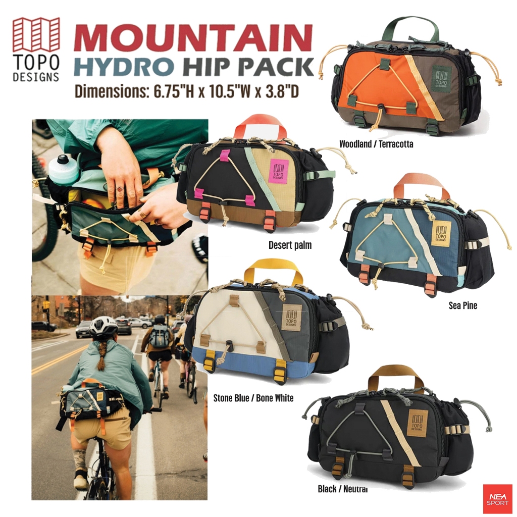 [ลองแล้วจะชอบ] TOPO DESIGN Mountain Hydro Hip Pack - Smart Bag กระเป๋าสะพายข้าง สายกิจกรรม ออกแบบพิเศษ