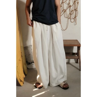 Begunclothes Begun05 Pants [3สี] Samurai Pants กางเกงขายาว ทรงกระบอกใหญ่ ผ้าคอตตอน