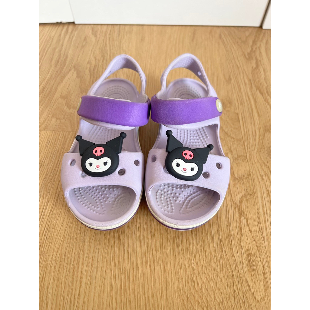 *ส่งต่อ* รองเท้า crocs kuromi คุโรมิ (size C9) รองเท้าเด็ก
